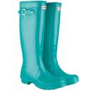 Hunter Women's Original Tall Gloss Wellies - Turquoise