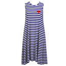 Sonia by Sonia Rykiel Women's Stripe Maxi Jersey Dress - Blue/White