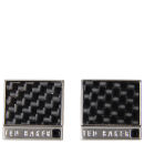 Ted Baker Provo Carbon Fiber Cufflink - Black