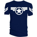 Captain America: Super Soldier Uniform T-Shirt - Blue