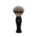 e-Shave Silberspitz-Dachshaar-Rasierpinsel mit langem Griff - Schwarz