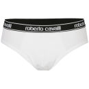Roberto Cavalli Men's Monochrome Brief - White