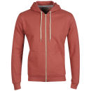 Brave Soul Men's Adrian G Zip Through Hoody - Coral