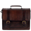 Beara Beara El Dorado Medium Double Leather Satchel - Brown