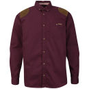 Tokyo Laundry Men's Asher Cord Patch Shirt - Oxblood