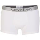 CALVIN KLEIN METALLIC CHROME COTTON TRUNK - WHITE