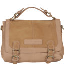 Paul & Joe Sister Rey Suede Leather Double buckle satchel