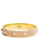Anna Lou of London Studded 14KT Gold Plated Enamel Bangles - Nude