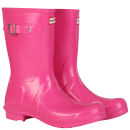 Hunter Women's Original Gloss Short Wellies - Fuchsia