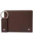 Tommy Hilfiger Men's Eton CC and Coin Pocket Leather Wallet Gift Set - Dark Brown