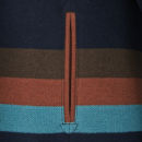 See By Chloé Women's Block Stripe Wool Coat - Brown/Blue