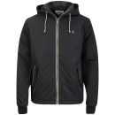 Original Penguin Men's Quilted Hooded Ratner Jacket - Black