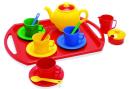 tea set on tray