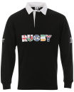 Cotton Traders Men's Rugby Jersey Long Sleeve Polo