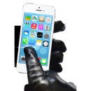 Touchies Leather Touchscreen Gloves - Extra Large - Black