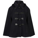Brave Soul Women's Octopus Cape with Hood - Navy