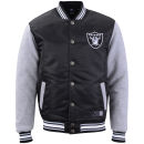 Majestic Men's Lambert Raiders Jacket - Black/Silver Marl