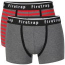 Firetrap Men's 2-Pack Striped Boxers - Black/Red