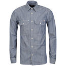 Jack & Jones Vintage Men's Aron Chambray Shirt - Blue