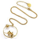 Alex Monroe Women's Mr & Mrs Bird necklace - Gold Plated