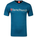 Fenchurch men's Jersey Word T-Shirt Pacific Blue/Ketchup Red/Paloma Grey