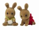 Sylvanian Families Fawn Rabbit Twin Babies