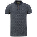Brave Soul Men's Salvador Pique Polo Shirt - Navy