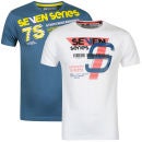 Seven Series Men's Mazza and Lukey 2-Pack T-Shirts - Blue/White