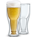 Final Touch Bottoms Up Beer Glass Set of 2