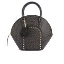 Paul's Boutique Women's Meg Studded Structured Bowler Bag - Black