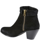 Sam Edelman Women's Louie Fringed Suede Ankle Boots - Black - Free UK ...