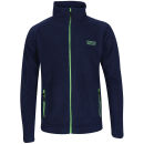 55 Soul Men's Maine Full Zip Fleece Sweatshirt - Navy/Petrol