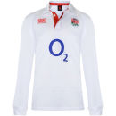 Canterbury Men's England Home Rugby Classic Long Sleeve T-Shirt - White