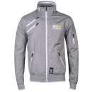 Crosshatch Men's Kiza Zip Through Windbreaker Jacket - Light Grey