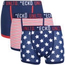 ECKO Men's 3-Pack Boxers - Navy/Red/White