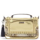 Paul's Boutique Nicole Studded Snake Trim Satchel - Gold