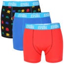 Joystick Junkies Men's 3-Pack Boxers - Red/Blue