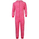 Sleepwear By Tom Franks Girls' Micro Fleece Animal Onesie - Cheetah