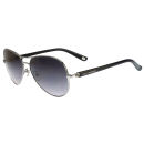 Lulu Guinness Women's Aviator Sunglasses - Gunmetal