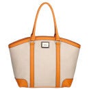 Fiorelli Jade Large Zip Top Shopper - Orange/Canvas Mix