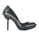 Melissa Women's Spikes 11 Peep Toe Heels - Petrol/Black