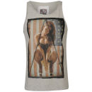 Delta Tribe Men's Girl Power Graphic Vest - Grey Marl