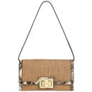 Fiorelli Samantha Jane Small Flapover Clutch/Shoulder Bag - Canvas/Snake Mix