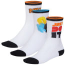 Nike Kids' 3 Pack Graphic Crew Socks - Blue