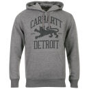 Carhartt Men's Hooded Detroit Lion Sweatshirt - Dark Grey Heather