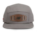 New Balance Unisex Street 5 Panel Flat Peak Baseball Cap - Cotton Twill Light Grey