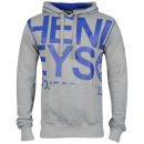 Henleys Men's Prophet Hoody - Grey Marl/Surf Blue