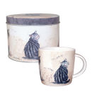 Alex Clark Cats Mug In Tin