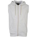 Brave Soul Men's Colombob Sleeveless Hooded Sweatshirt - Cream