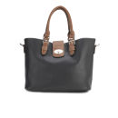 Kris-Ana Classic Buckle Tote Bag - Black